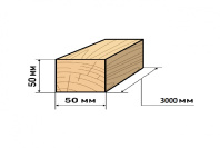 Брусок строительный 50х50х3 м купить в Новосибирске