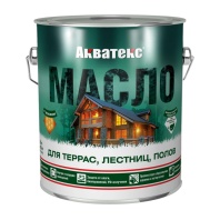 Масло для террас, лестниц, полов Акатекс б/ц 0,75 купить в Новосибирске